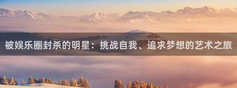 www.赢彩网体育.com：被娱乐圈封杀的明星：挑战自我、追求梦想的艺术之旅