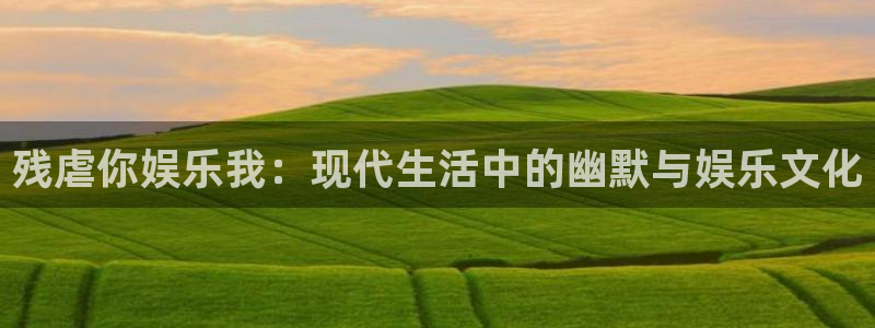 赢彩网招商：残虐你娱乐我：现代生活中的幽默与娱乐文化